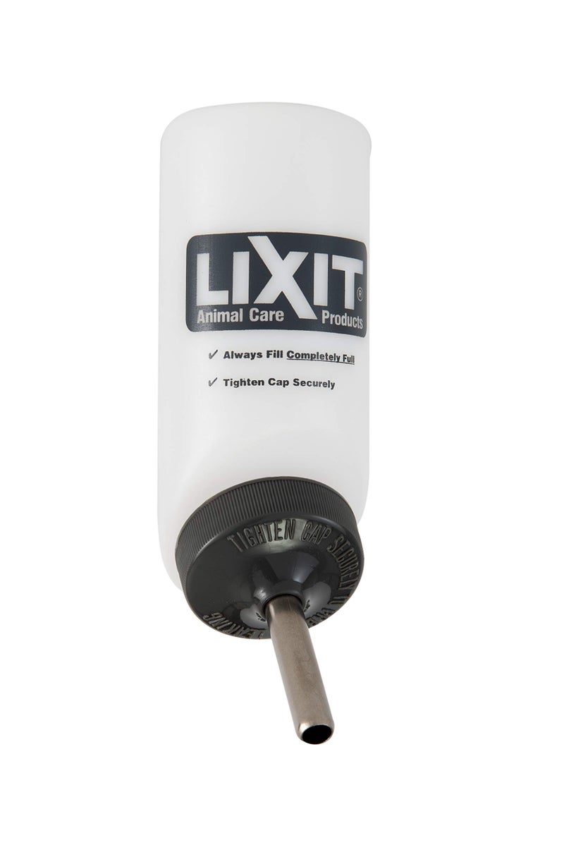Lixit Wide Mouth BPA-Free Cage Water Bottles for Rabbits, Ferrets, Guinea Pigs, Rats, Chinchillas, Hamsters, Mice, Hedgehogs, Gerbils and Other Small Animals. (Translucent, 8 Ounce) - Image 2